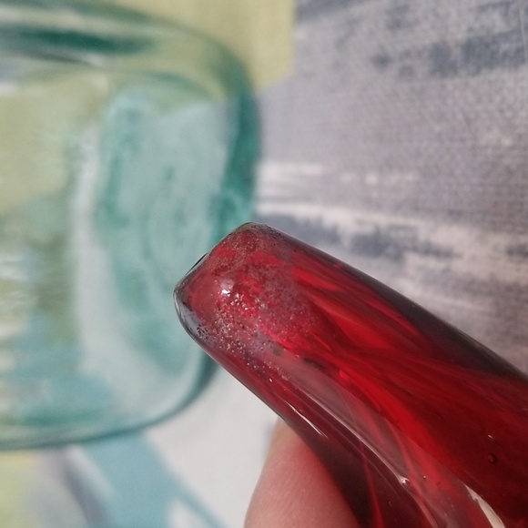 Vintage Blue Green Tint Glass Jars Dispensers Big And Small - Picture 12 of 14